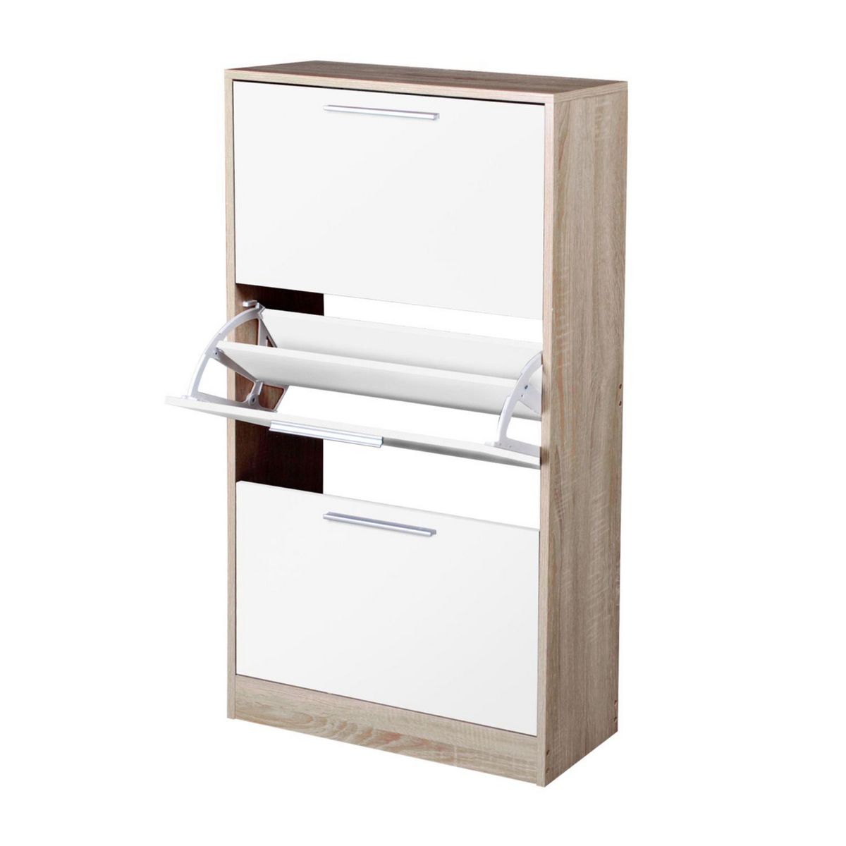 TOILINUX Meuble à chaussure design bois Pratik