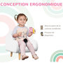 Voir la diapositive 6 : HOMCOM Fauteuil enfant design scandinave nuage - piètement PP aspect bois clair tissu polaire blanc