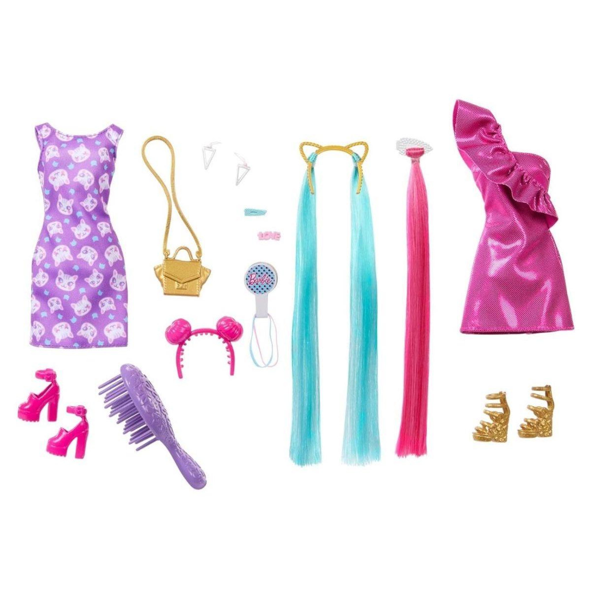 Voir la diapositive 3 : MATTEL Poupée barbie  jdc85 totally hair - cheveux longs à coiffer