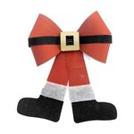 ATMOSPHERA Nœud Déco  Père Noël  30cm Rouge & Blanc