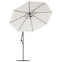 Voir la diapositive 6 : VIDAXL Tissu de remplacement pour parasol deporte blanc sable 300 cm