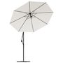 Voir la diapositive 6 : VIDAXL Tissu de remplacement pour parasol deporte blanc sable 300 cm