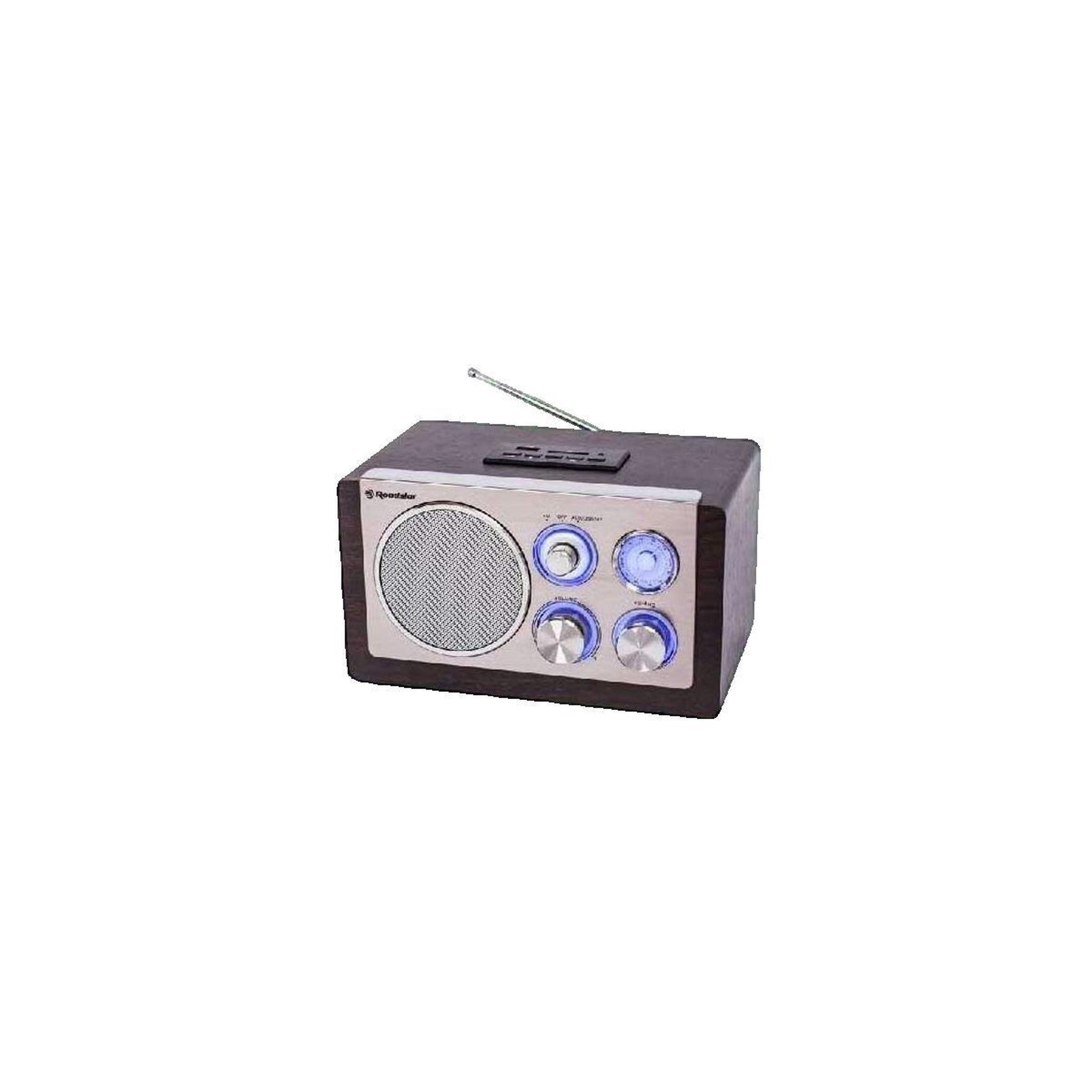Voir la diapositive 2 : Roadstar Radio portable Roadstar HRA-1345NUSWD bois design rétro