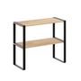 Voir la diapositive 4 : FIVE Étagère à 2 niveaux en bois BLACKWOOD - Beige