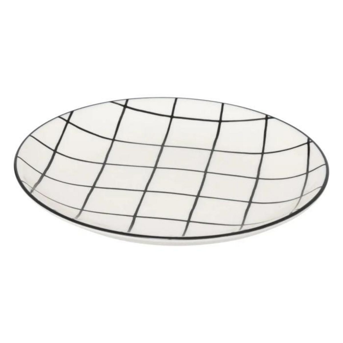 SECRET DE GOURMET Lot de 6 Assiettes à Dessert  Family Corner  20cm Blanc