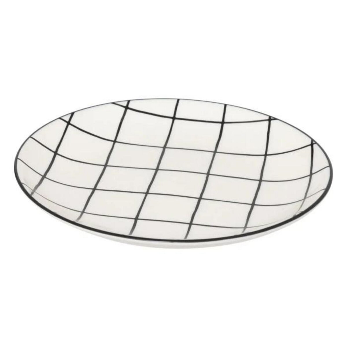 SECRET DE GOURMET Lot de 6 Assiettes à Dessert  Family Corner  20cm Blanc