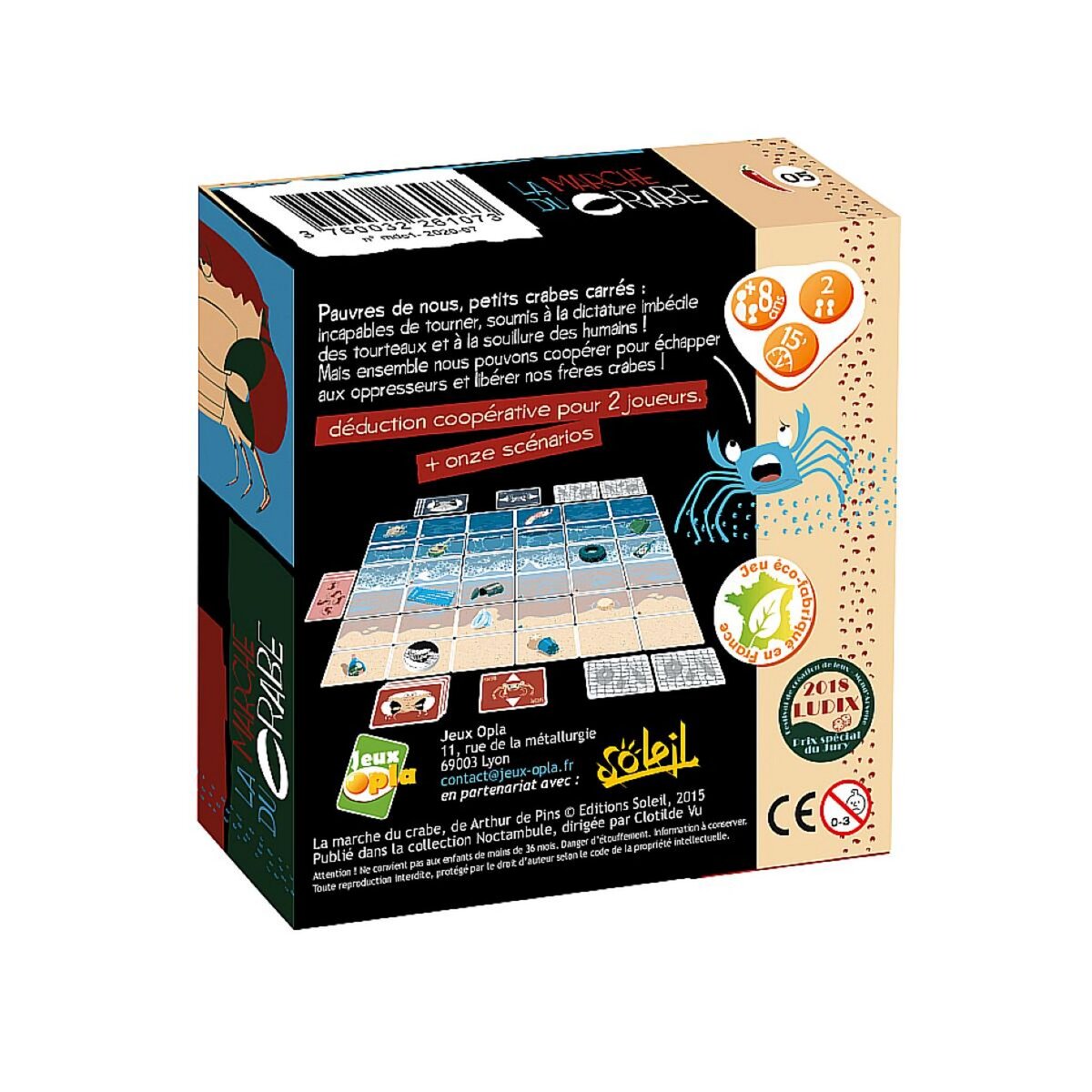 Opla La marche du crabe - Jeu de deduction