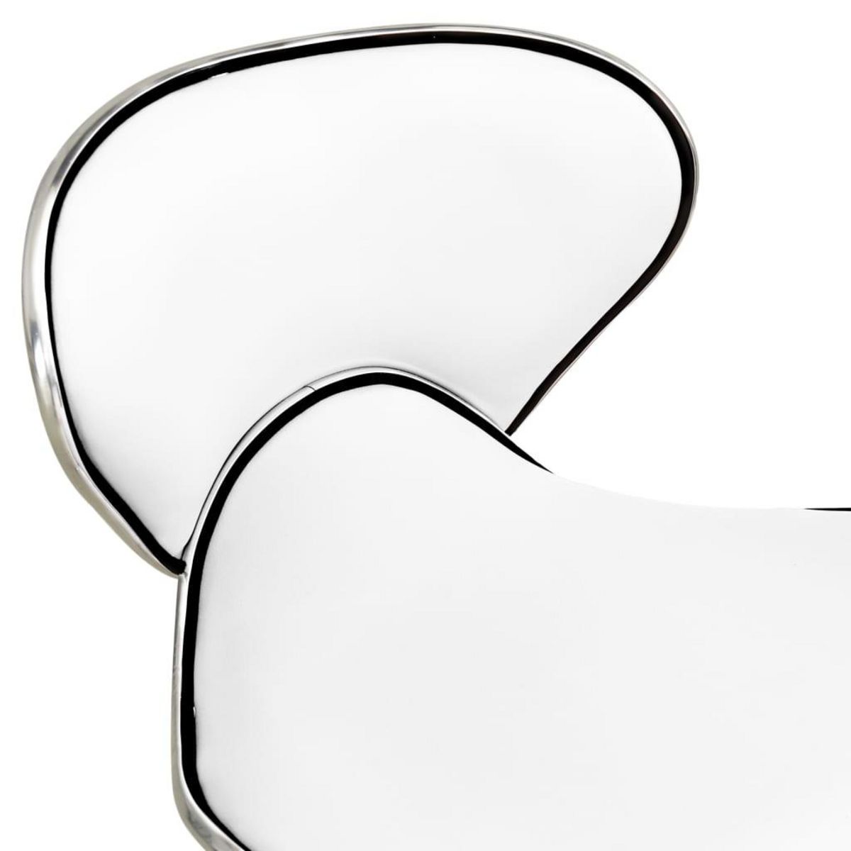 VIDAXL Chaise de bureau Blanc Similicuir