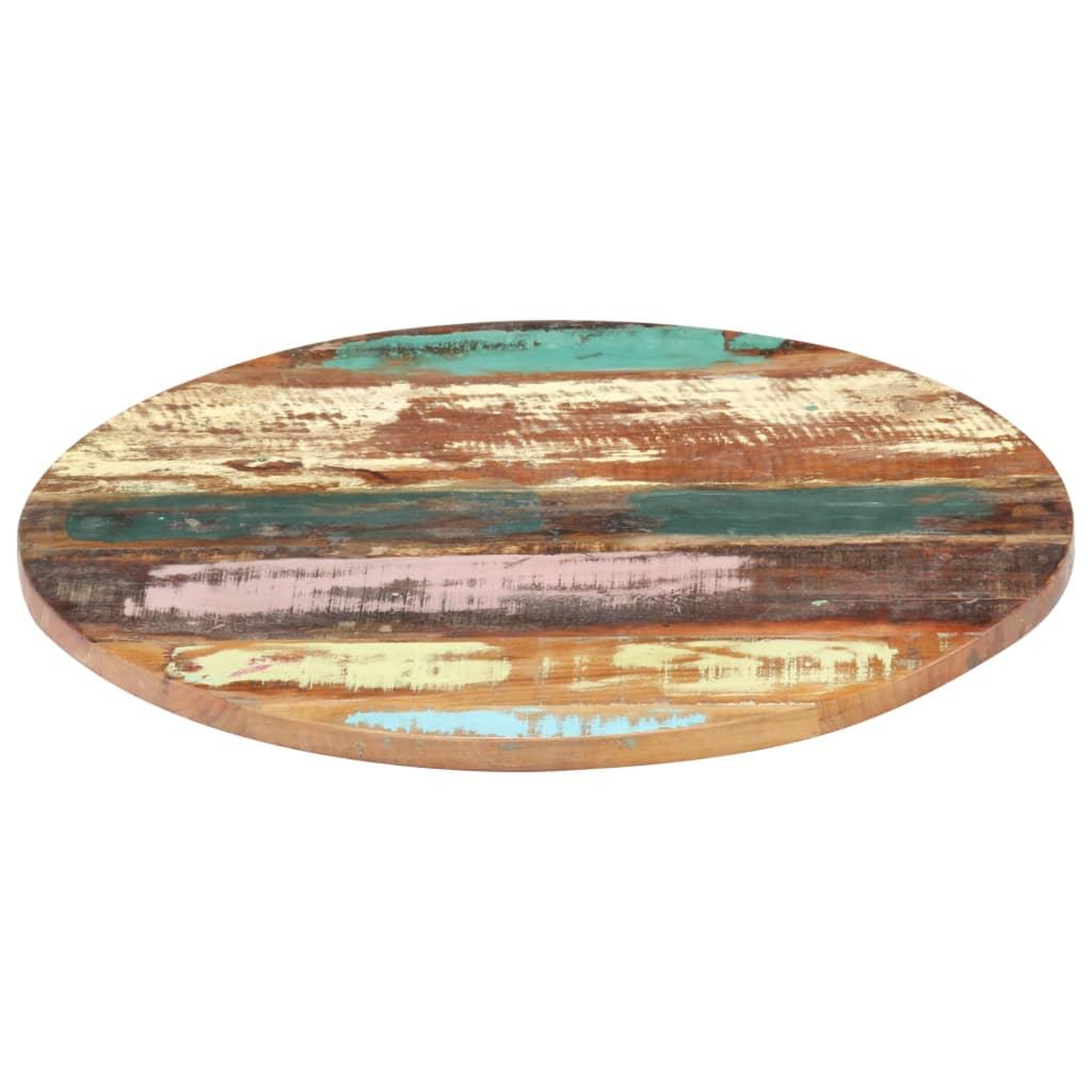 Voir la diapositive 2 : VIDAXL Dessus de table rond 40 cm 25-27 mm Bois de recuperation solide