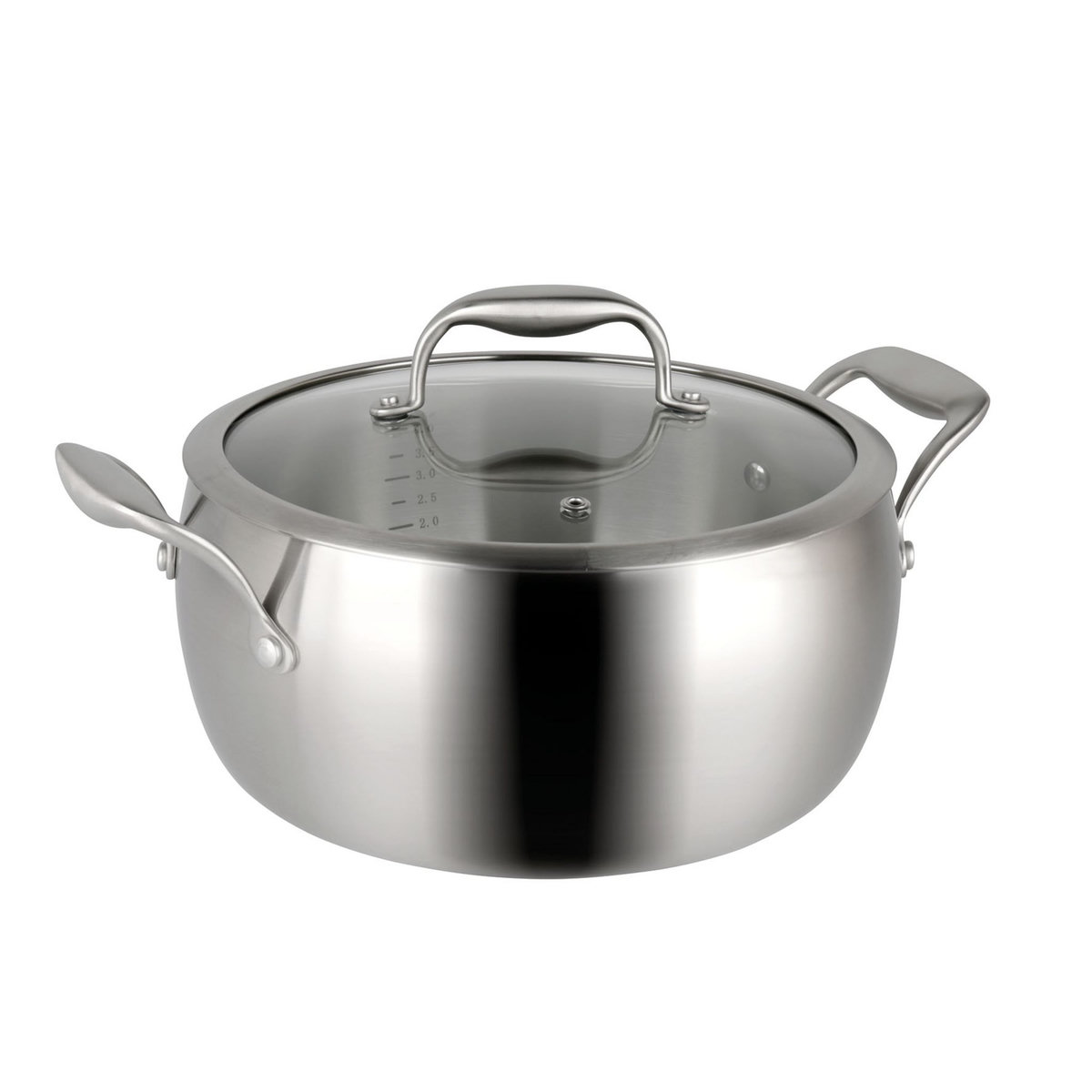 Faitout induction inox PERLE 24 cm 