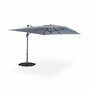 SWEEEK Parasol déporté rectangulaire 3x4m – Antibes – parasol déporté, inclinable, rabattable et rotatif à 360°
