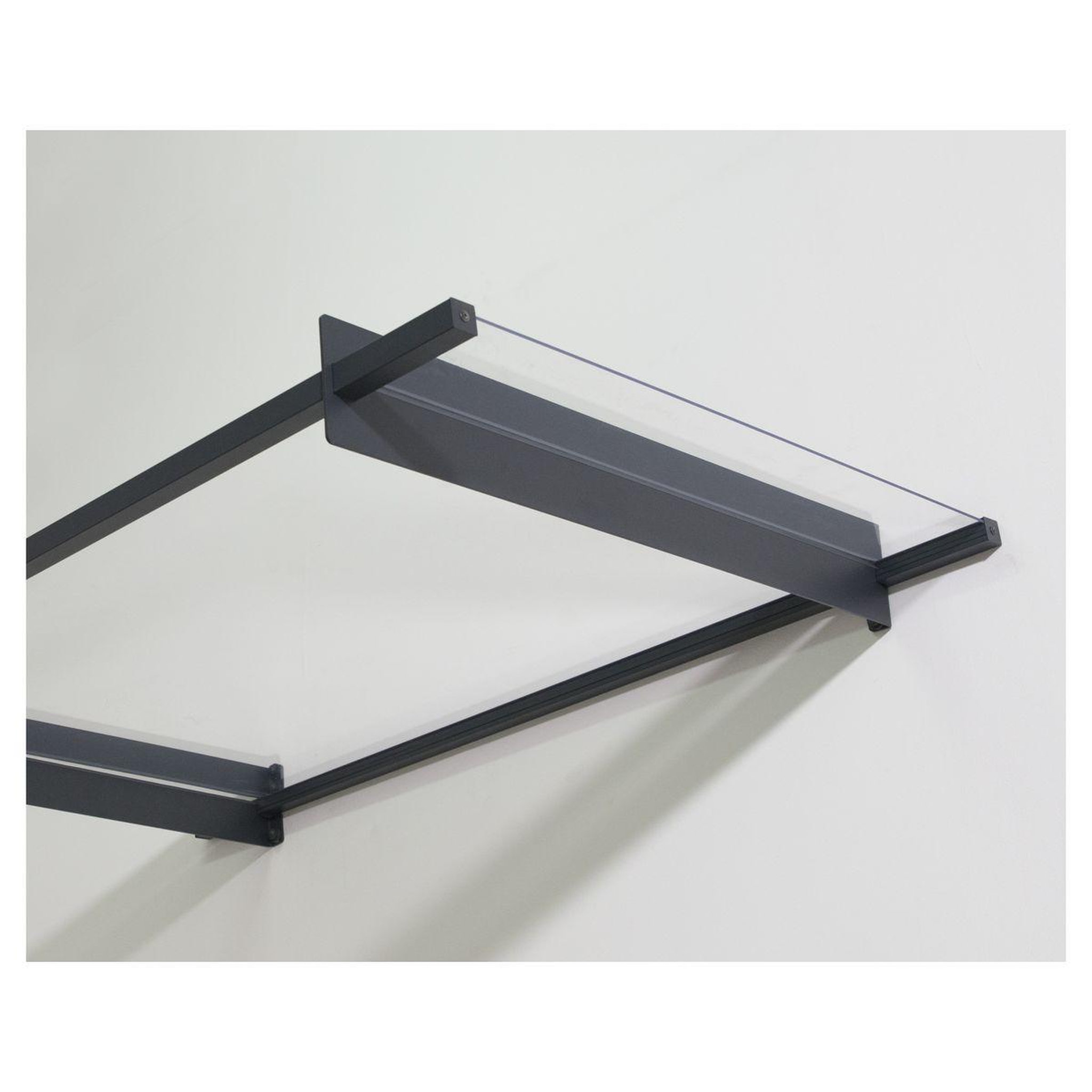 Voir la diapositive 7 : Canopia by PALRAM Marquise - Anthracite - 94x150-5cm - NANCY 1500