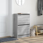 Voir la diapositive 3 : VIDAXL Armoire a chaussures sonoma gris 60x34x96,5cm bois d'ingenierie