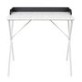 Voir la diapositive 2 : Paris Prix Bureau Design Effet  Terrazzo  80cm Blanc & Gris