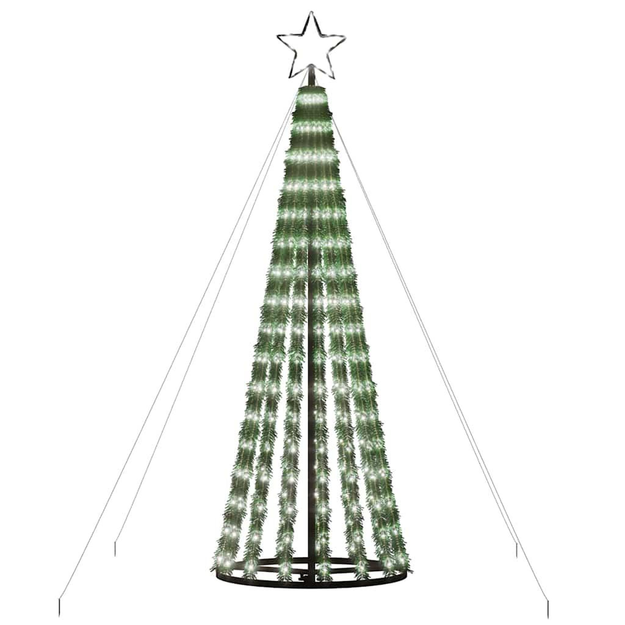 Voir la diapositive 4 : VIDAXL Sapin de Noël a LED 275 LED blanc froid 180 cm