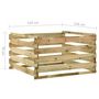Voir la diapositive 6 : VIDAXL Composteur de jardin a lattes 120x120x70cm Bois de pin impregne