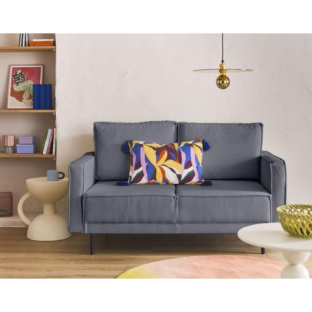 LISA DESIGN Charlie - canapé droit 2 places - en tissu