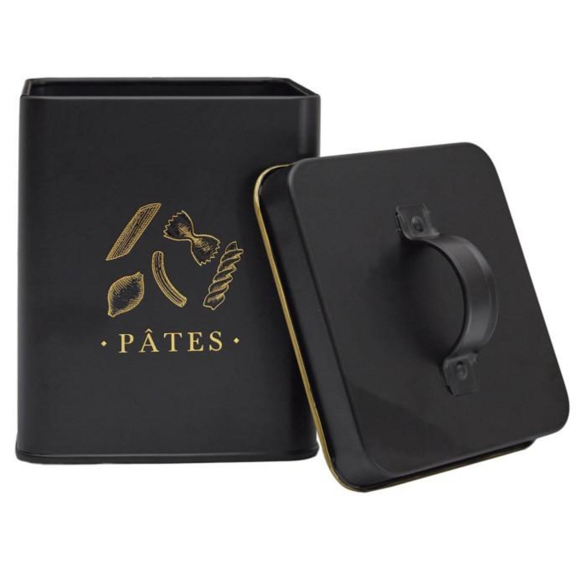 Paris Prix Boîte à Pâtes en Métal  Lounge  19cm Noir