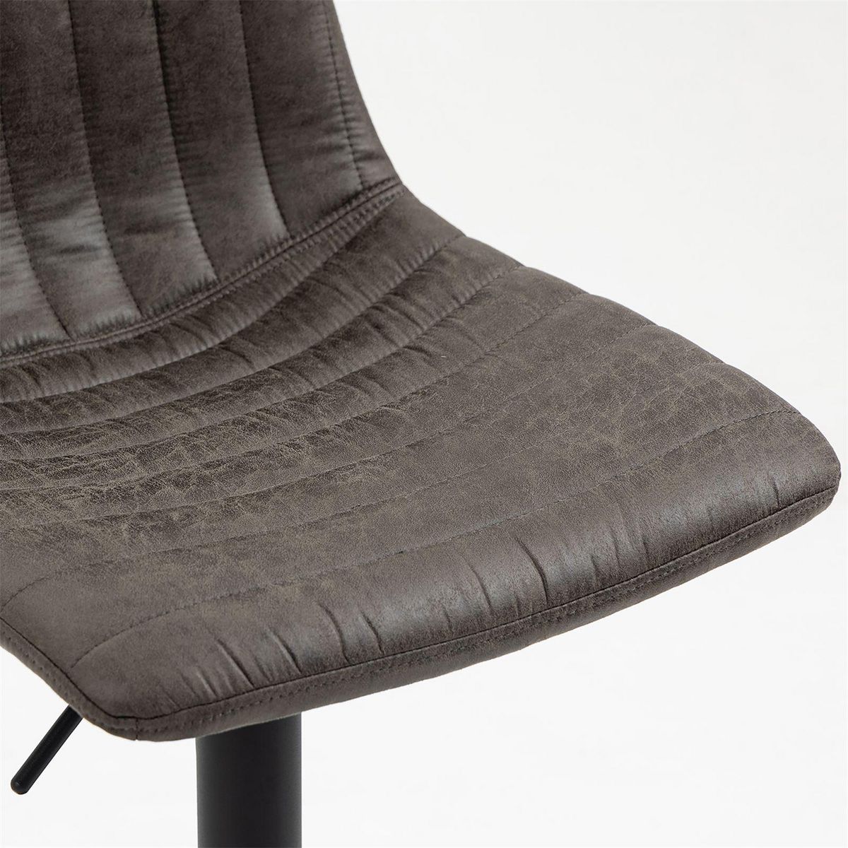 IDIMEX Lot de 2 tabourets de bar VENEZA en tissu suédine