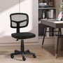 Voir la diapositive 2 : VINSETTO Chaise de bureau ergonomique hauteur réglable dossier enveloppant maille noir