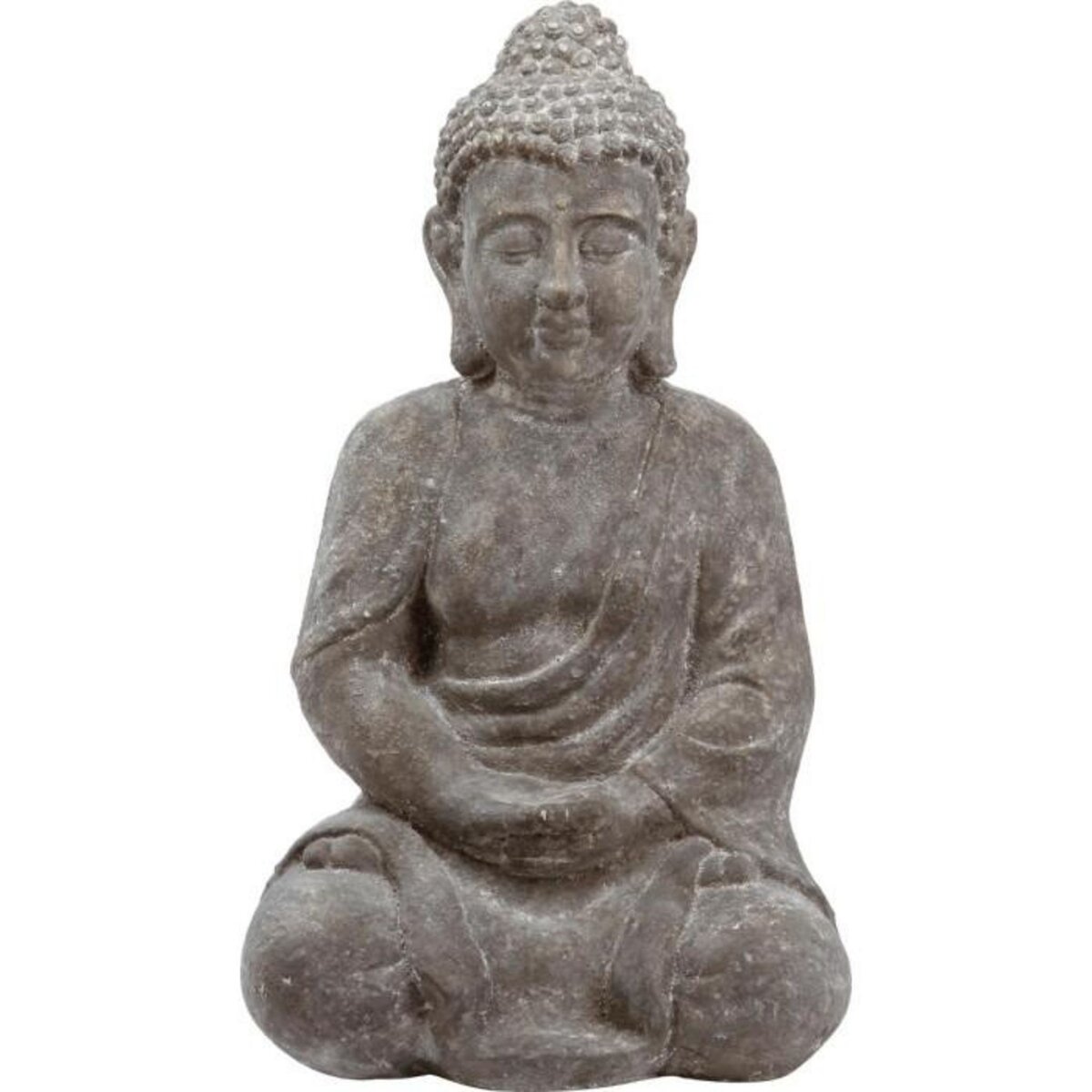 ATMOSPHERA Statue en Ciment  Bouddha Assis  46cm Gris