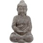 Voir la diapositive 2 : ATMOSPHERA Statue en Ciment  Bouddha Assis  46cm Gris