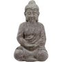 Voir la diapositive 2 : Paris Prix Statue en Ciment  Bouddha Assis  46cm Gris