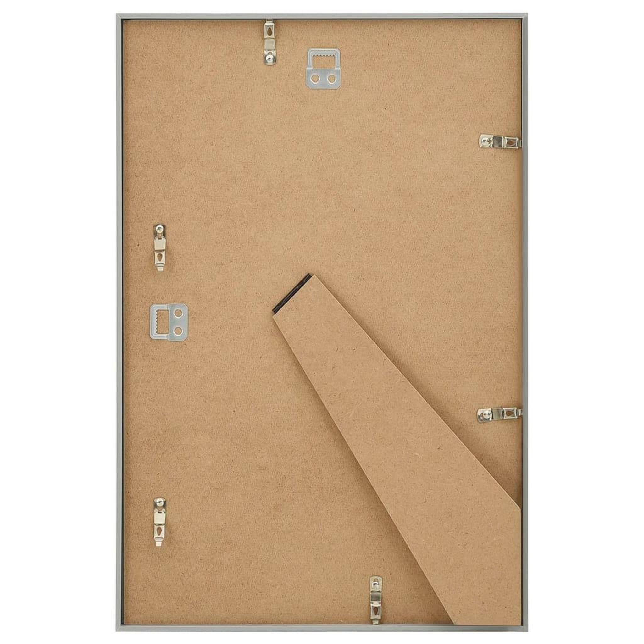 Voir la diapositive 5 : VIDAXL Collage de cadres photo 3 pcs de mur table Argente 70x90 cm MDF