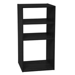 ATMOSPHERA Etagère rectangulaire 2 + 1 cases Mix. Coloris disponibles : Gris, Beige