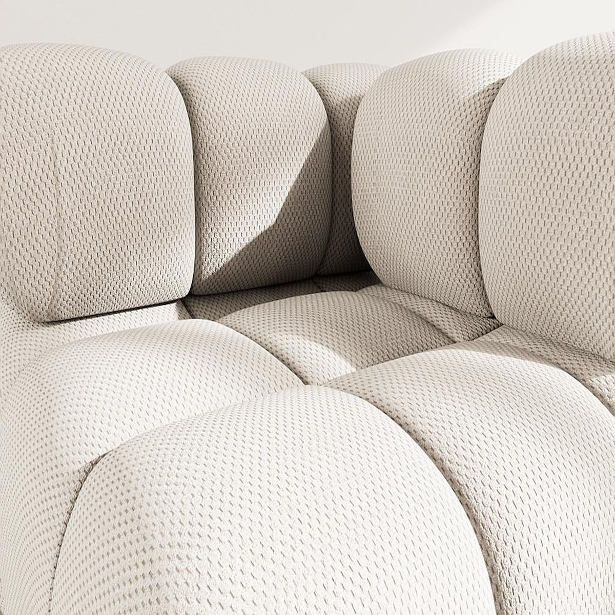 LISA DESIGN Ruby - module d'assise d'angle droit en velours texturé