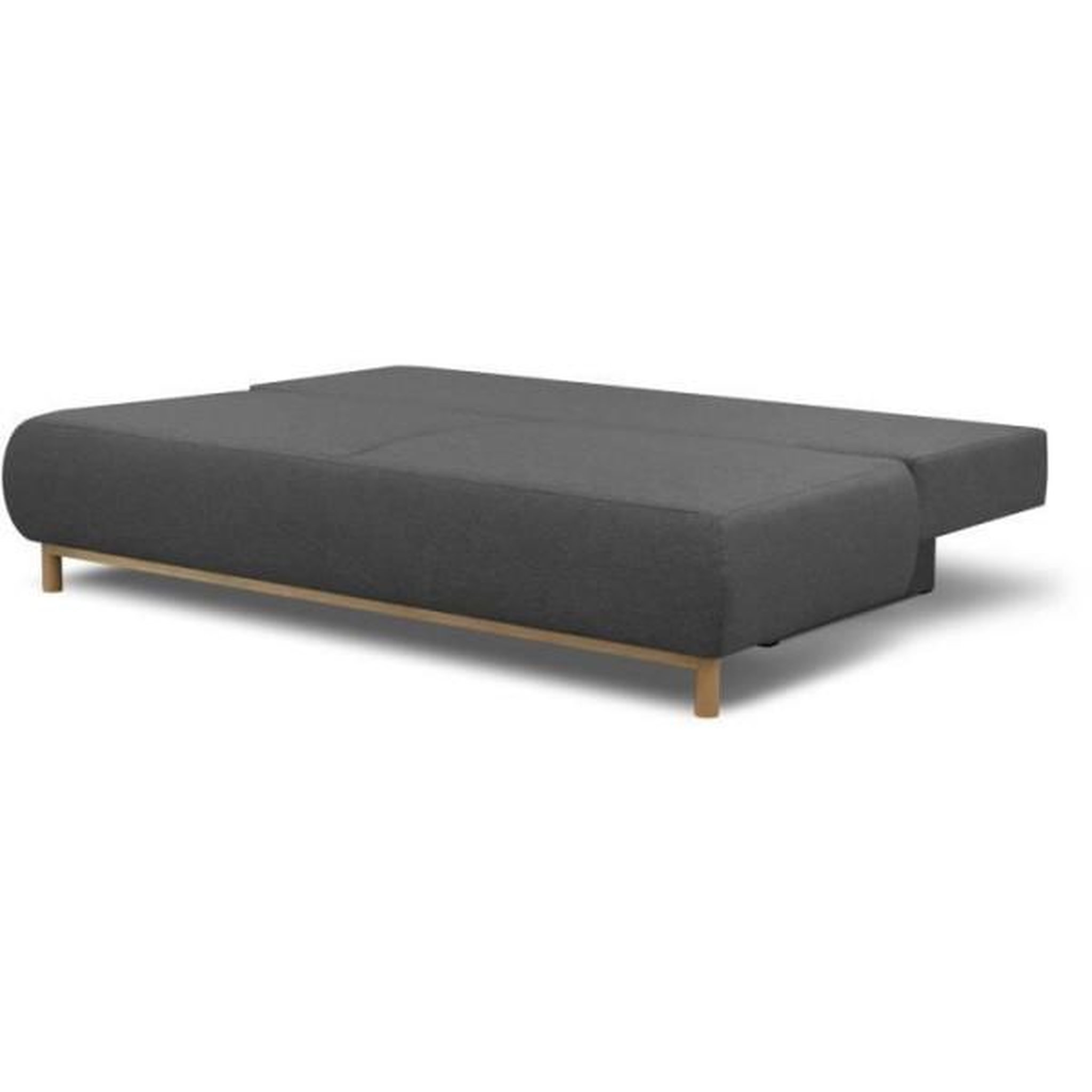 Voir la diapositive 6 : MARKET24 Banquette convertible 3 places MIKA - Tissu gris - Coffre de rangement - L 192 x H 84 x P 93 cm