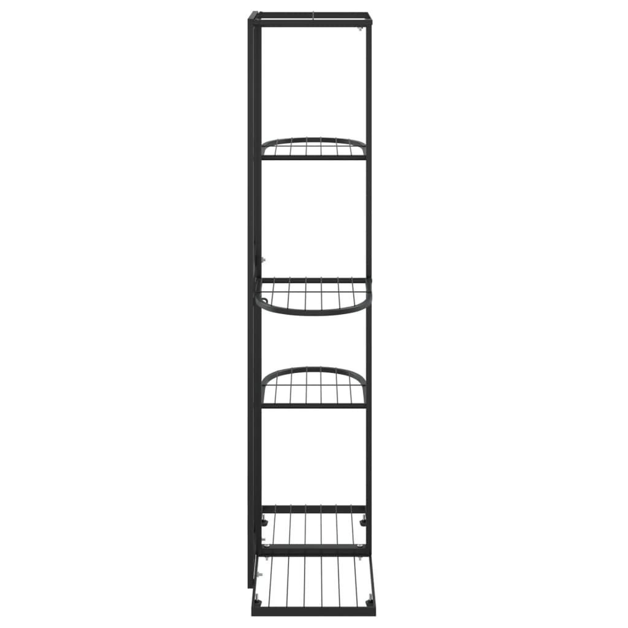 Voir la diapositive 4 : VIDAXL Support pour plantes 5 niveaux 43x22x98 cm Noir Metal