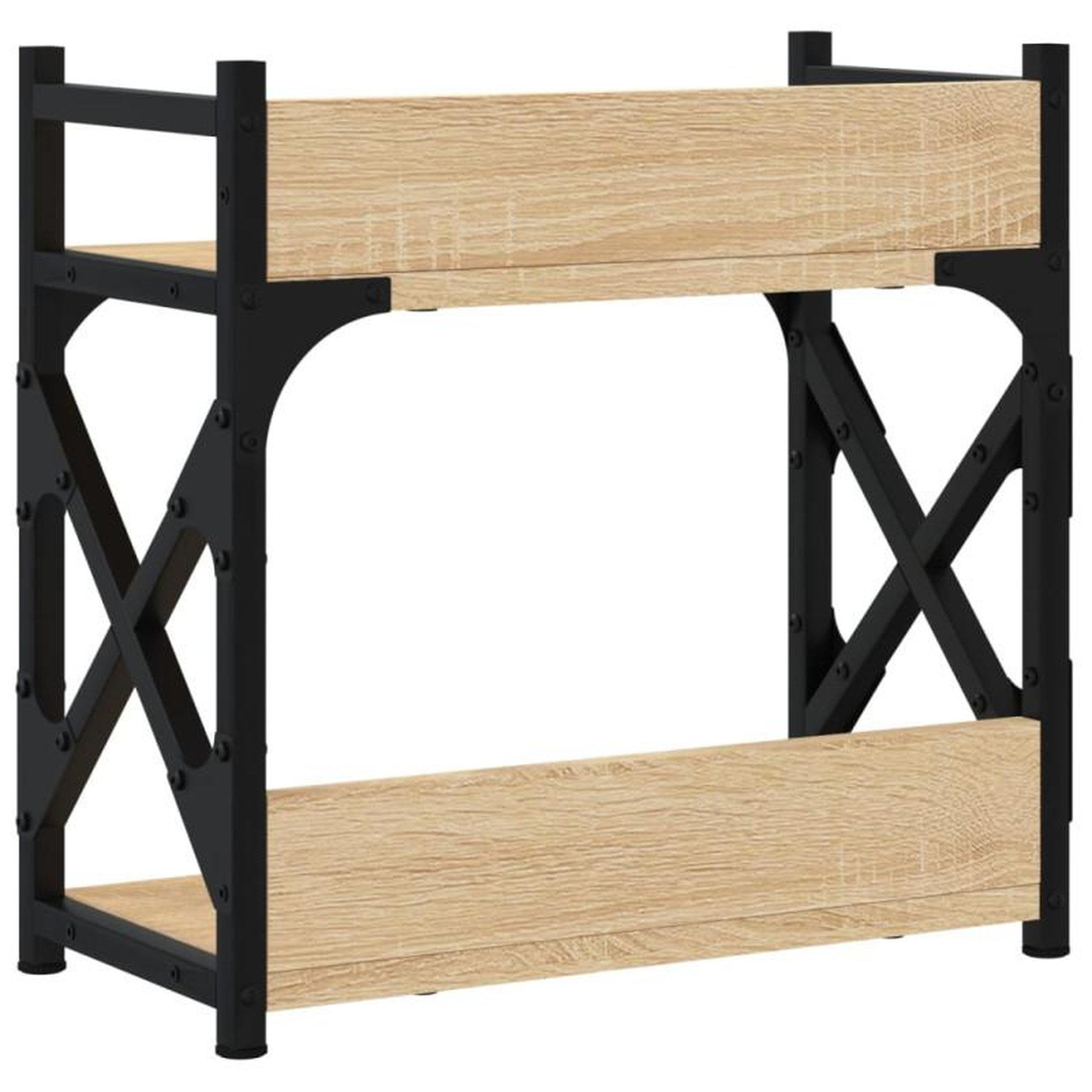 Voir la diapositive 6 : VIDAXL Support d imprimante à 2 niveaux chêne sonoma 40x20x40 cm