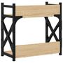 Voir la diapositive 6 : VIDAXL Support d imprimante à 2 niveaux chêne sonoma 40x20x40 cm