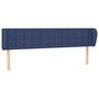 Voir la diapositive 2 : VIDAXL Tete de lit avec oreilles Bleu 163x23x78/88 cm Tissu