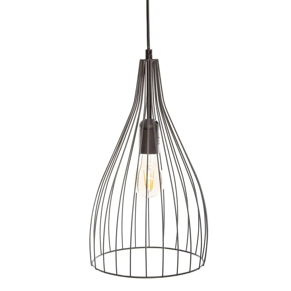 ATMOSPHERA Lampe Suspension en Métal  Jolit  37cm Noir