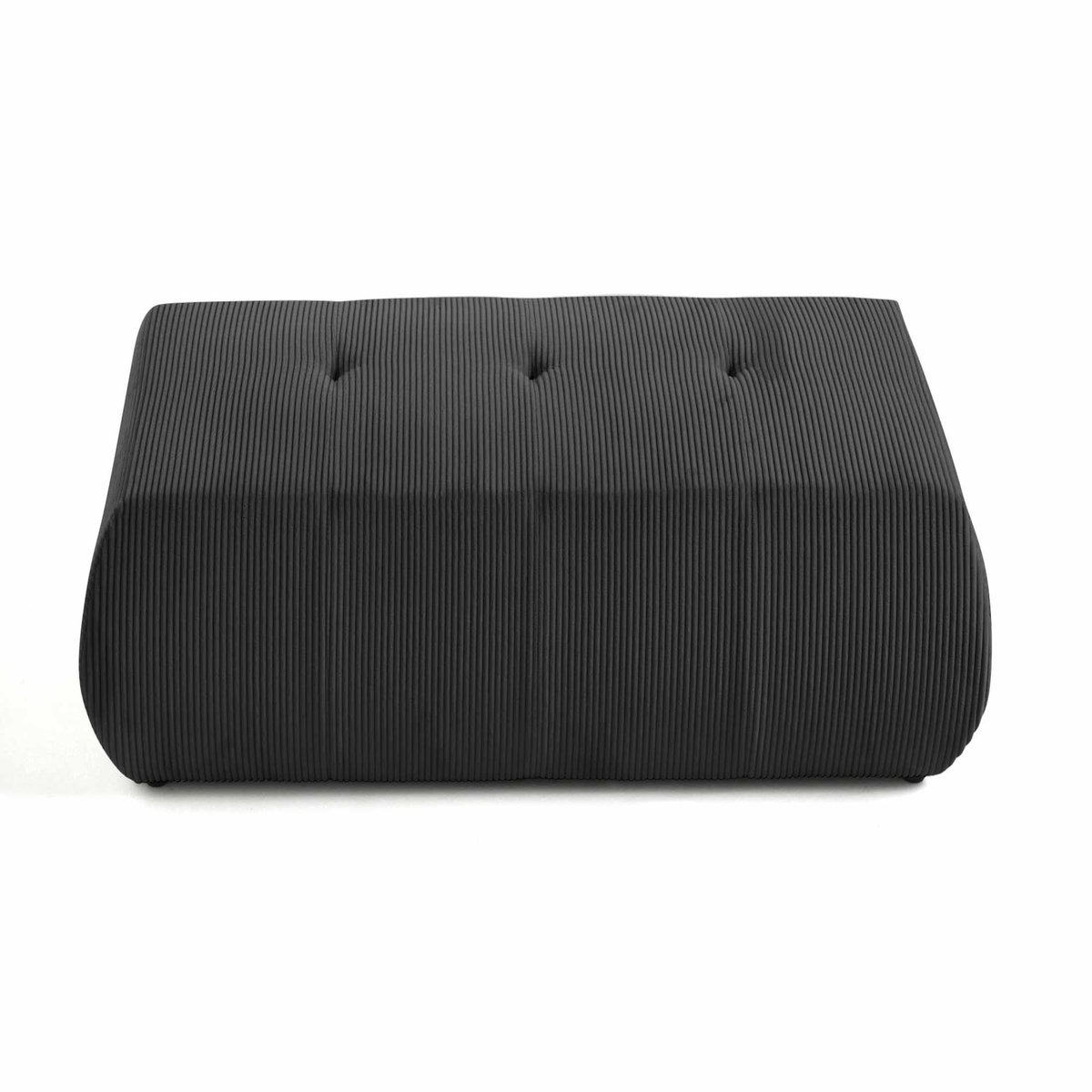LISA DESIGN Onyx - pouf d'appoint - en velours côtelé