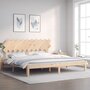 Voir la diapositive 2 : VIDAXL Cadre de lit sans matelas 200x200 cm bois massif de pin