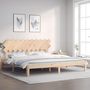 Voir la diapositive 2 : VIDAXL Cadre de lit sans matelas 200x200 cm bois massif de pin