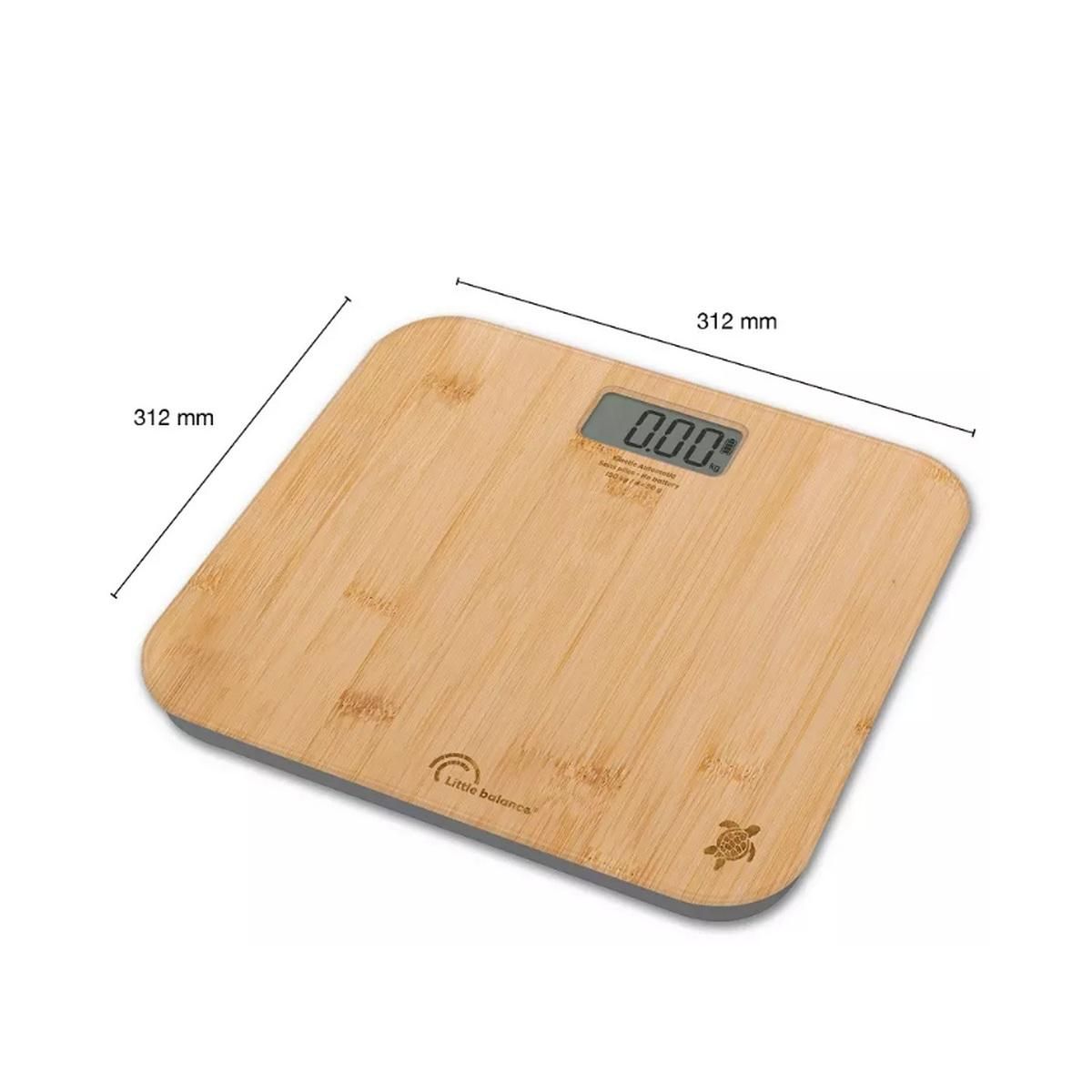 LITTLE BALANCE Pèse-personne électronique 150kg/50g bois - 8855