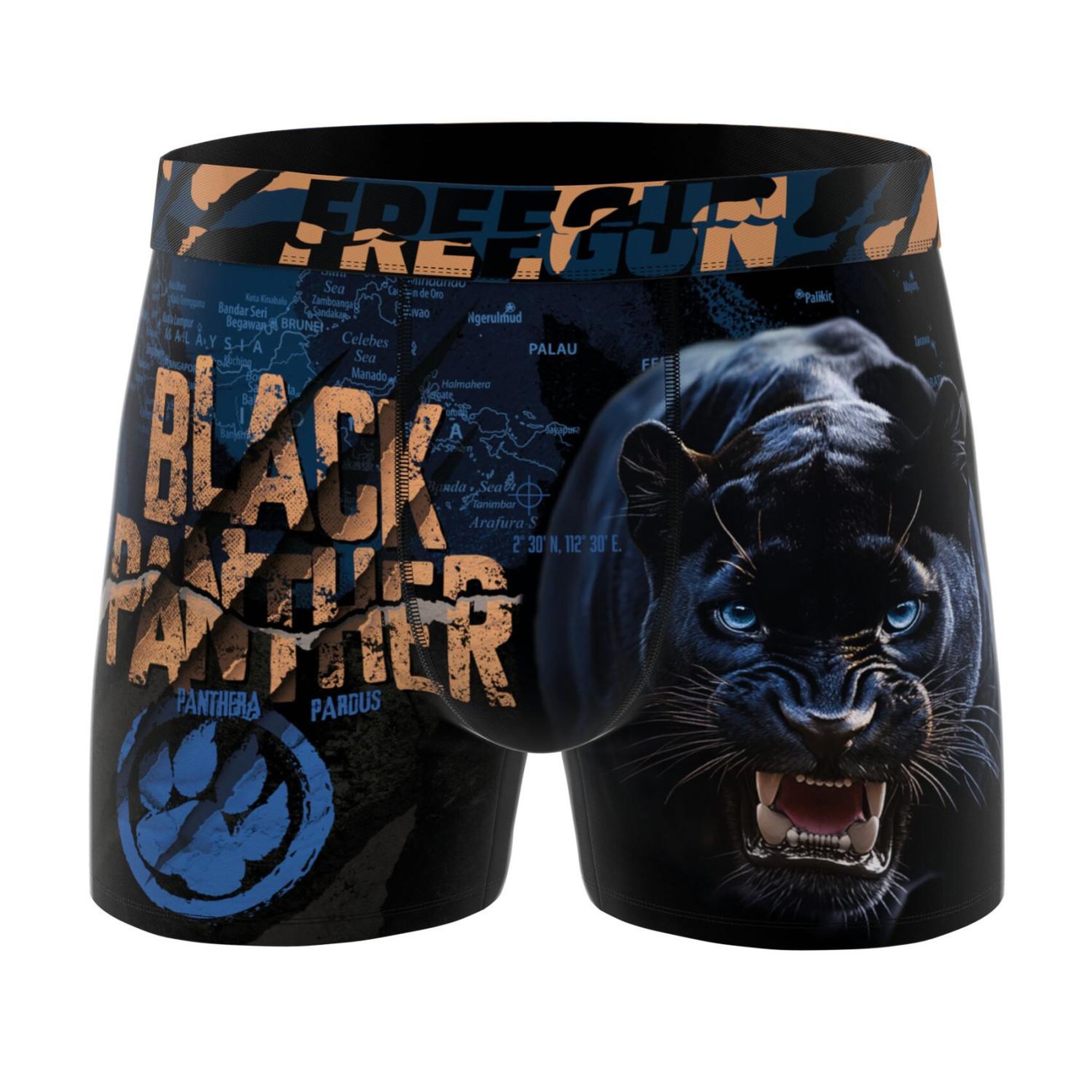 Voir la diapositive 3 : FREEGUN Lot de 3 boxers enfant Wild Animals