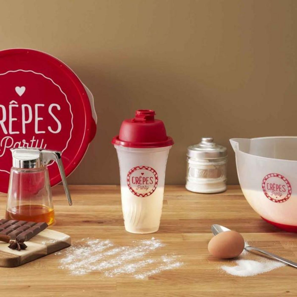 Paris Prix Shaker à Crêpes  Chandeleur  20cm Transparent