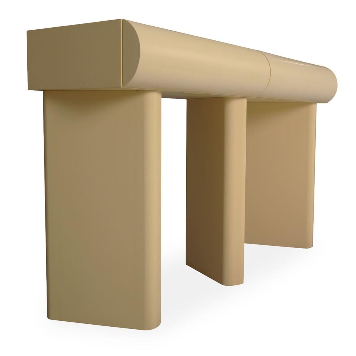 Paris Prix Console Design 2 Tiroirs  Sherazade  121cm Beige
