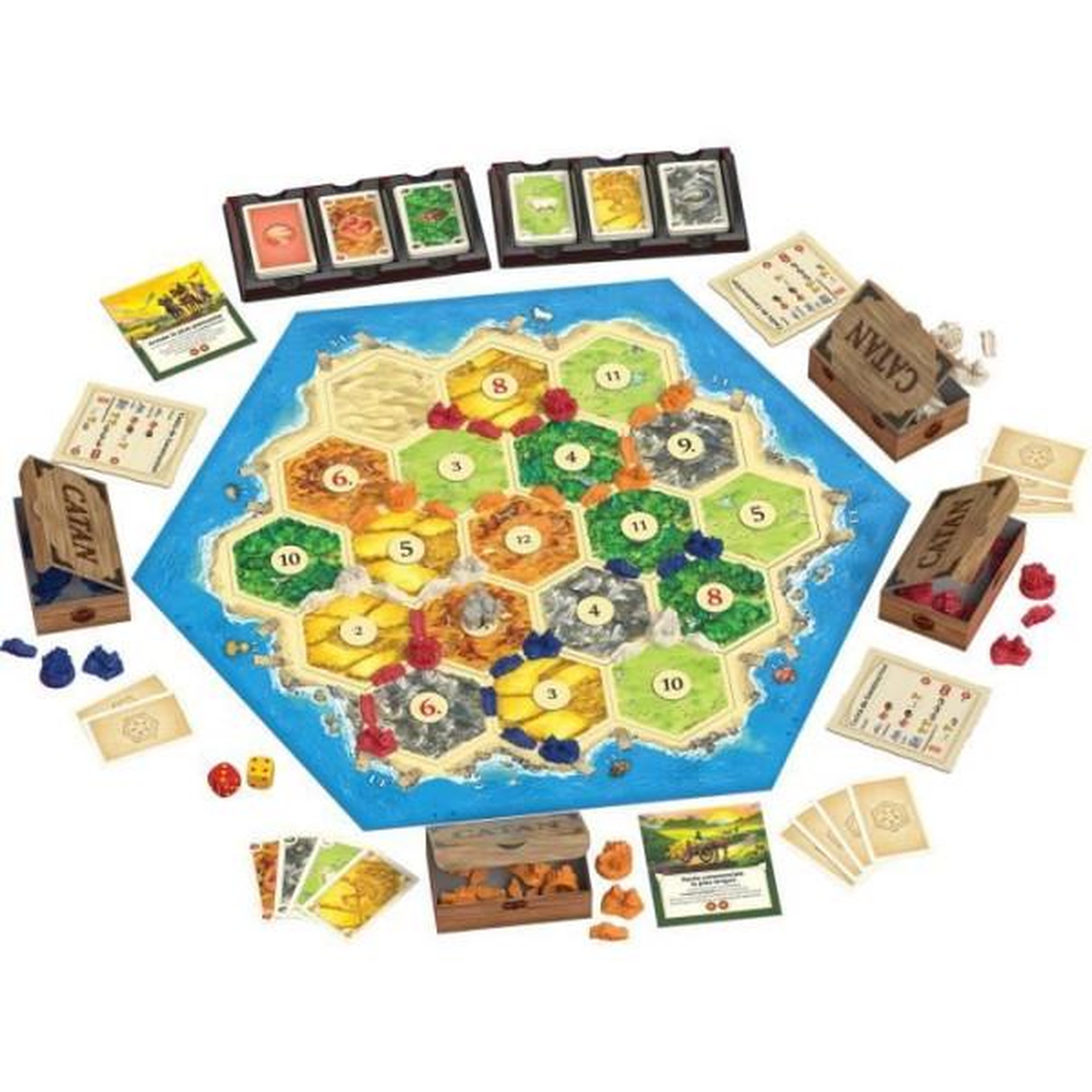 Voir la diapositive 3 : Asmodee Kosmos jeu de plateau catan (refresh) - best-seller stratégie et négociation - des 10 ans - 3 a 4 joueurs - 60 a 120 min