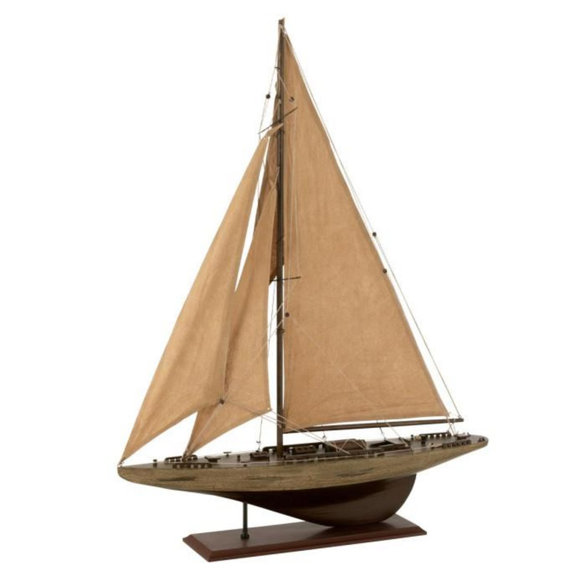 Paris Prix Voilier Déco en Bois  Harrison  94cm Marron