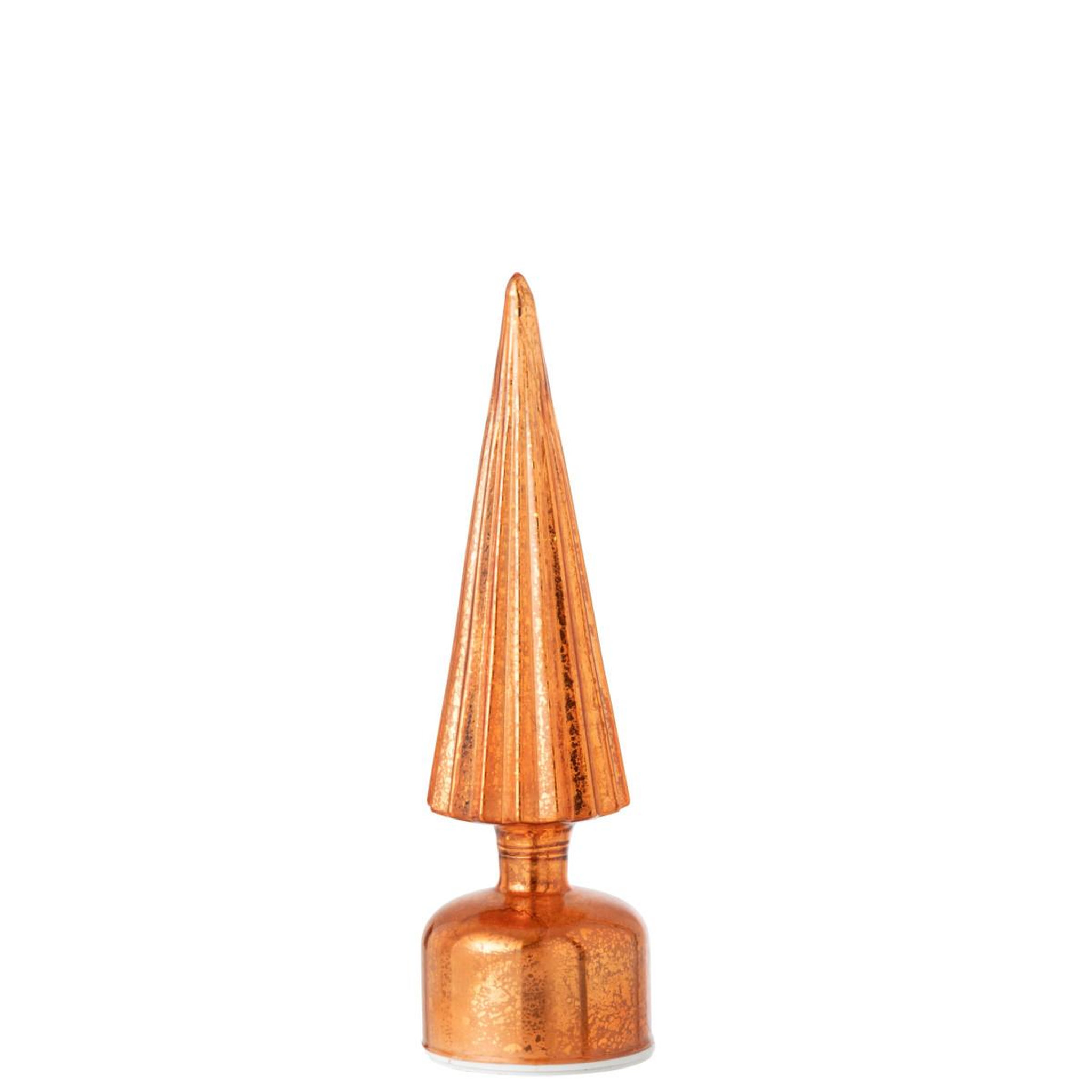 Voir la diapositive 2 : J-LINE Sapin Tournant à LED  Félicie  31cm Orange
