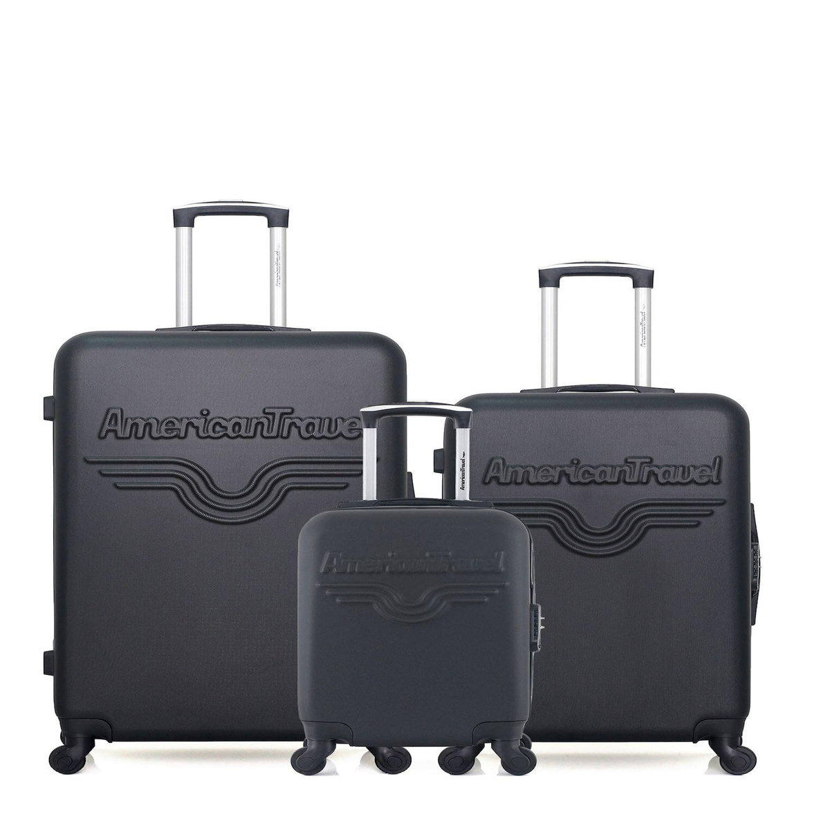 AMERICAN TRAVEL AMERICAN TRAVEL - LOT DE 3 - Valises grand format, weekend et cabine XXS CHELSEA