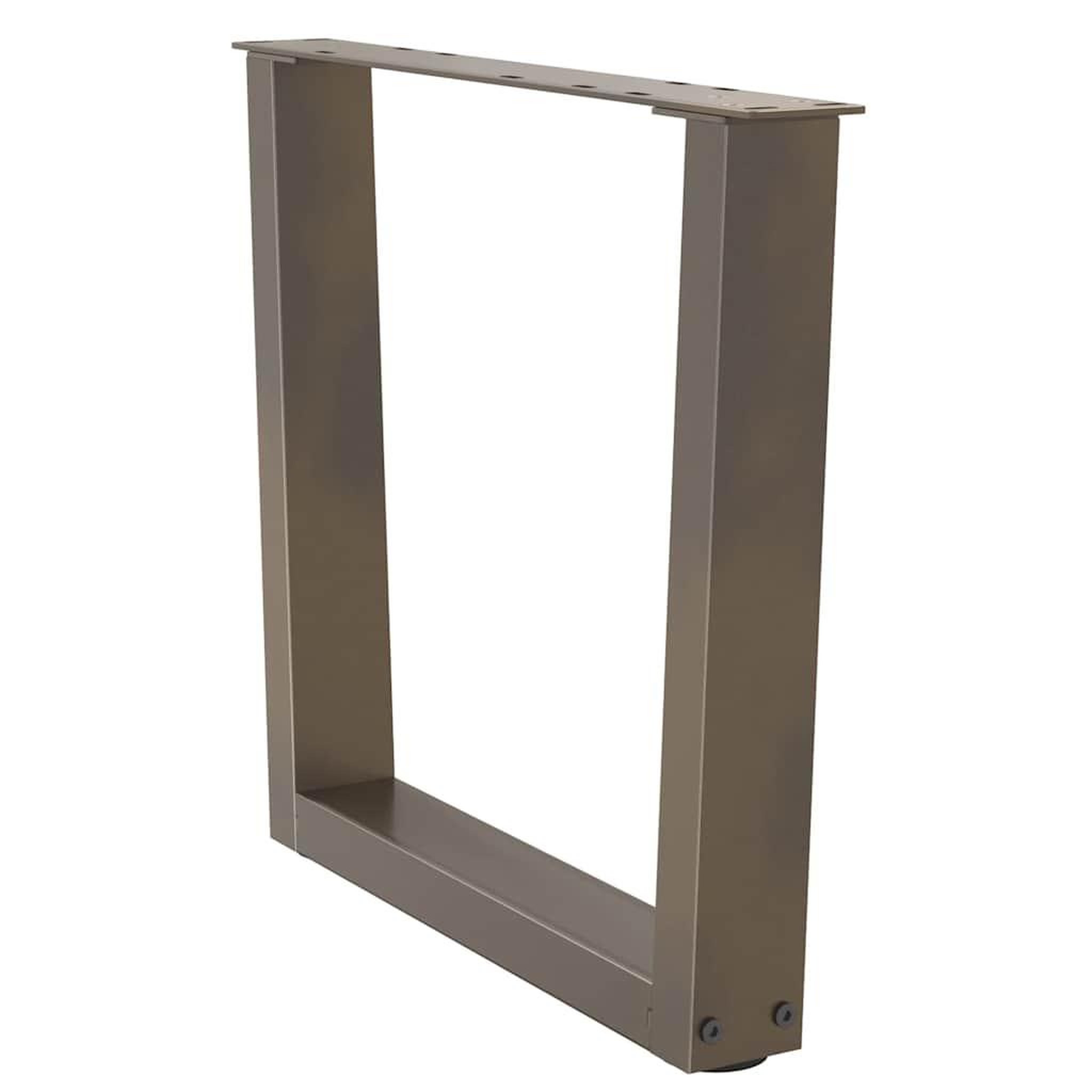 Voir la diapositive 5 : VIDAXL Pieds de table a manger en forme de V 2 pcs acier naturel acier