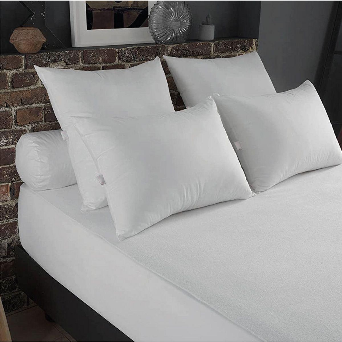 VIVEZEN Lot de 2 alèses, protèges matelas imperméables et respirants - Coton et TPU - 140 x 200 cm - Blanc
