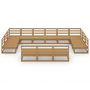 Voir la diapositive 3 : VIDAXL Salon de jardin 13 pcs bois de pin massif